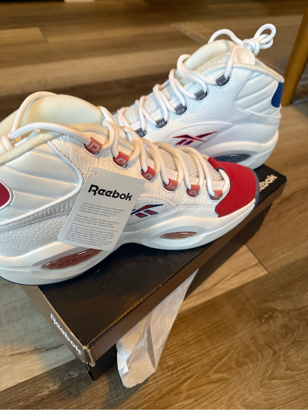 REEBOK MENS Question Mid "Double Cross" Size 10.5 New in Box